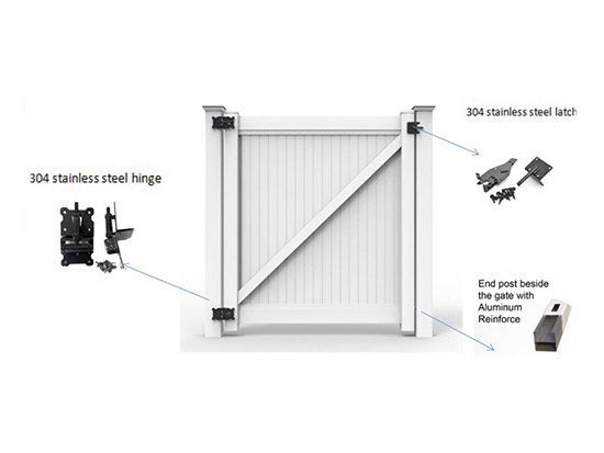 Privacy fence gate FT-F01