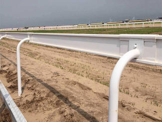 #200 Wide PVC Rail Horse Racing Fence