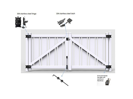 Picket fence gate FT- C05