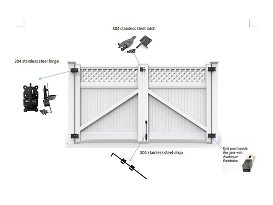 Privacy fence gate FT-F03