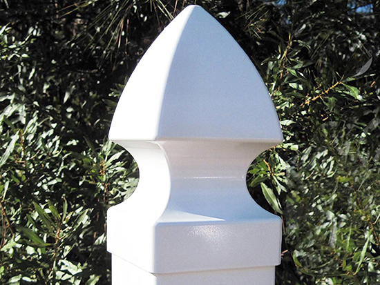 VINYL PVC REAL ESTATE SIGHT POST WHITE 2"x 3.5" ARM & 4" x 4" POST 