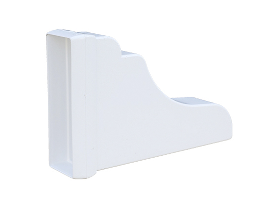 White Vinyl Arbor Cap for 2"x6" Rail