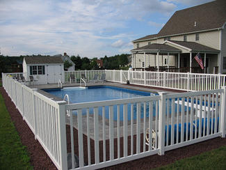 FT-C04 Garden fence / Pool Fence by picket 7/8"x3" and 7/8"x1.5"