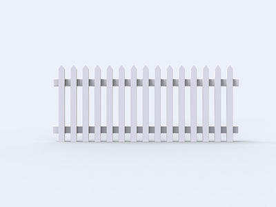 FT-P05 7/8"x3" Wide Straight Picket Fence