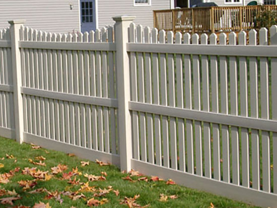 FT-P09 7/8"x3" Wide Straight High Picket Fence