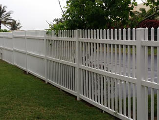 FT-P10  1.5"x1.5" Square Straight High Picket Fence
