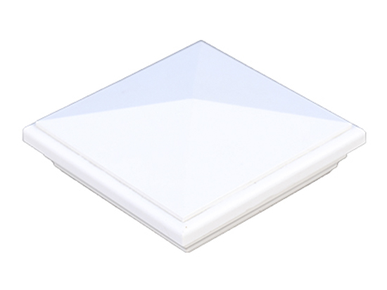 White Vinyl New England Post Cap for 5"x5" Post