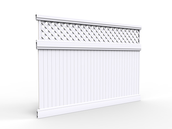 FT-F03 Plastic Vinyl PVC semi Privacy Fence