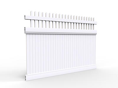 FT-F04 lead-free semi privacy panel fence 