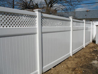 FT-F03 Plastic Vinyl PVC semi Privacy Fence