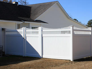 FT-F04 lead-free semi privacy panel fence 