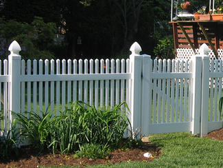 FT-P03 Vinyl Picket Fence with 1.5"x1.5" Pickets