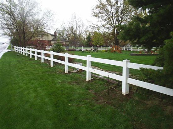 FT-H01  2-Rail Vinyl Post & Rail Fence