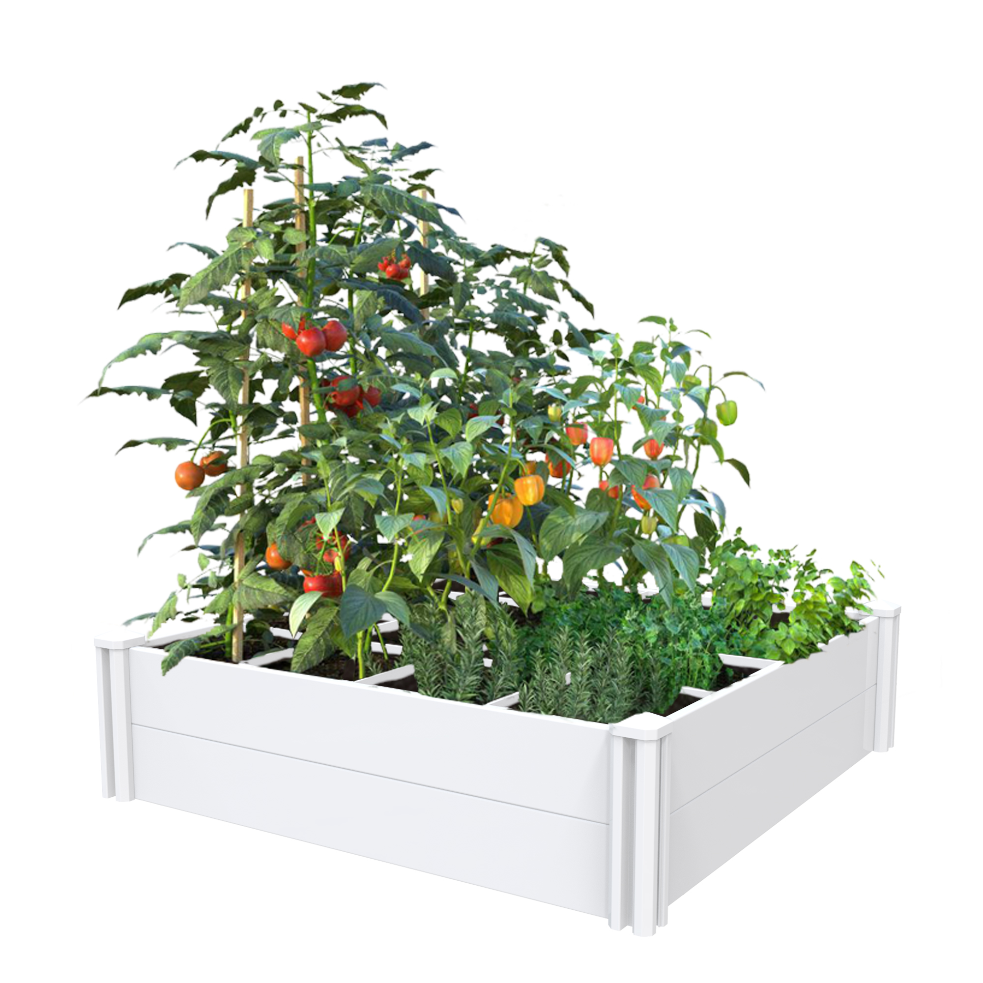 Fentech Plastic Pvc Vinyl Raised Garden Bed
