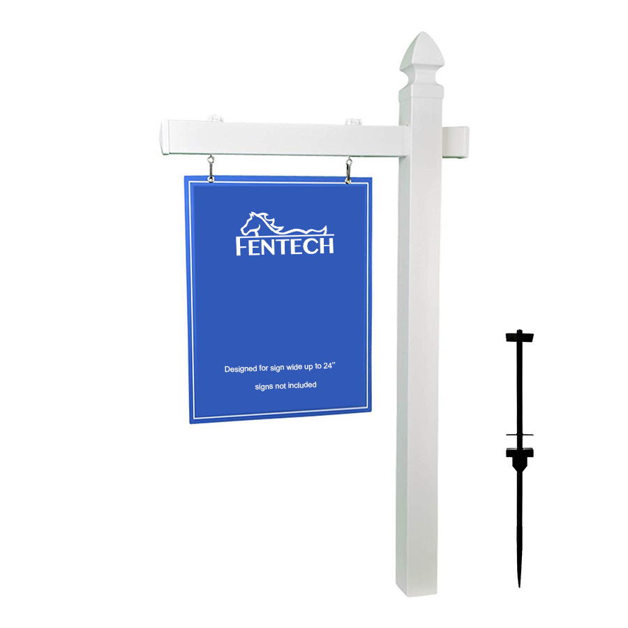 Fentech Plastic Pvc Vinyl Real Estate Sign Post 