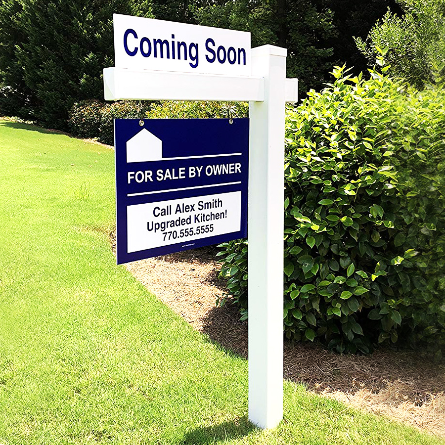 Fentech Plastic Pvc Vinyl Real Estate Sign Post 