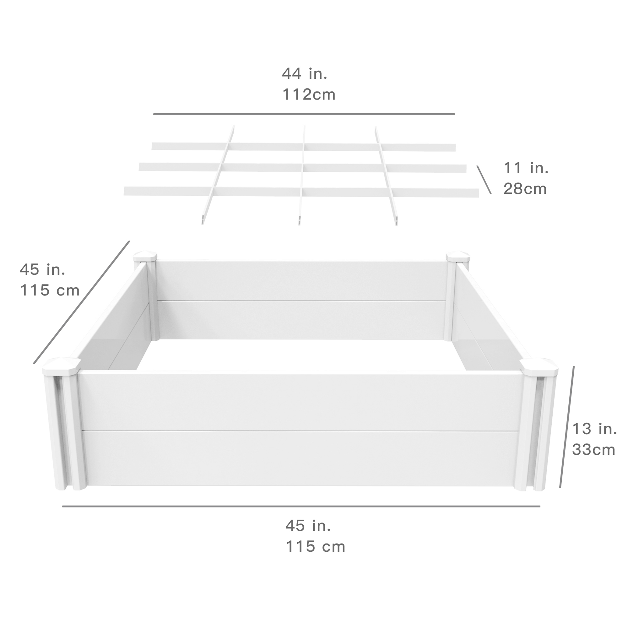 Fentech Plastic Pvc Vinyl Raised Garden Bed