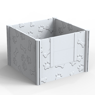 Vinyl PVC Plastic Dog Whelping Box-Middle Size