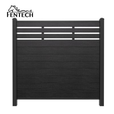 FT-W03 6ftx6ft wood plastic composite classic semi privacy fence 
