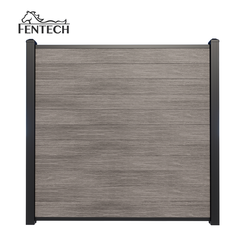 FT-W01 6ftx6ft wood plastic composite privacy fence 