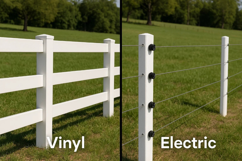 Vinyl vs. Electric Horse Fence
